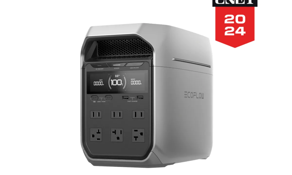 EcoFlow DELTA 3 Plus portable battery and output panel