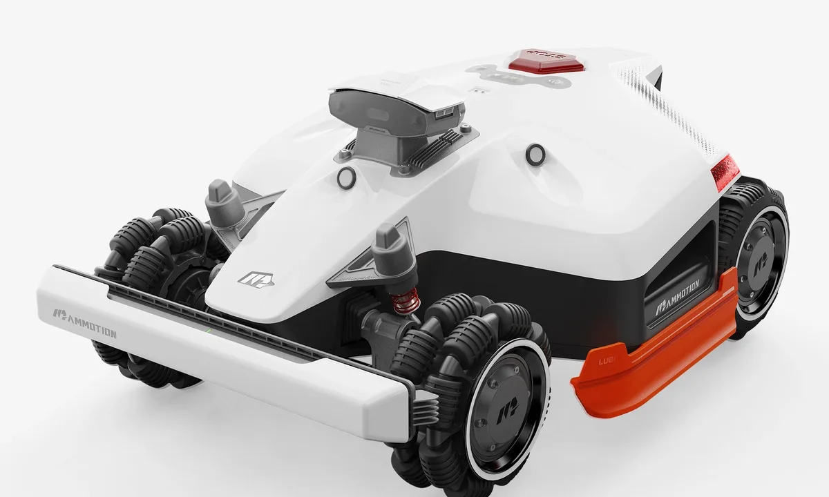 Mammotion LUBA 2 AWD robotic mower on grass