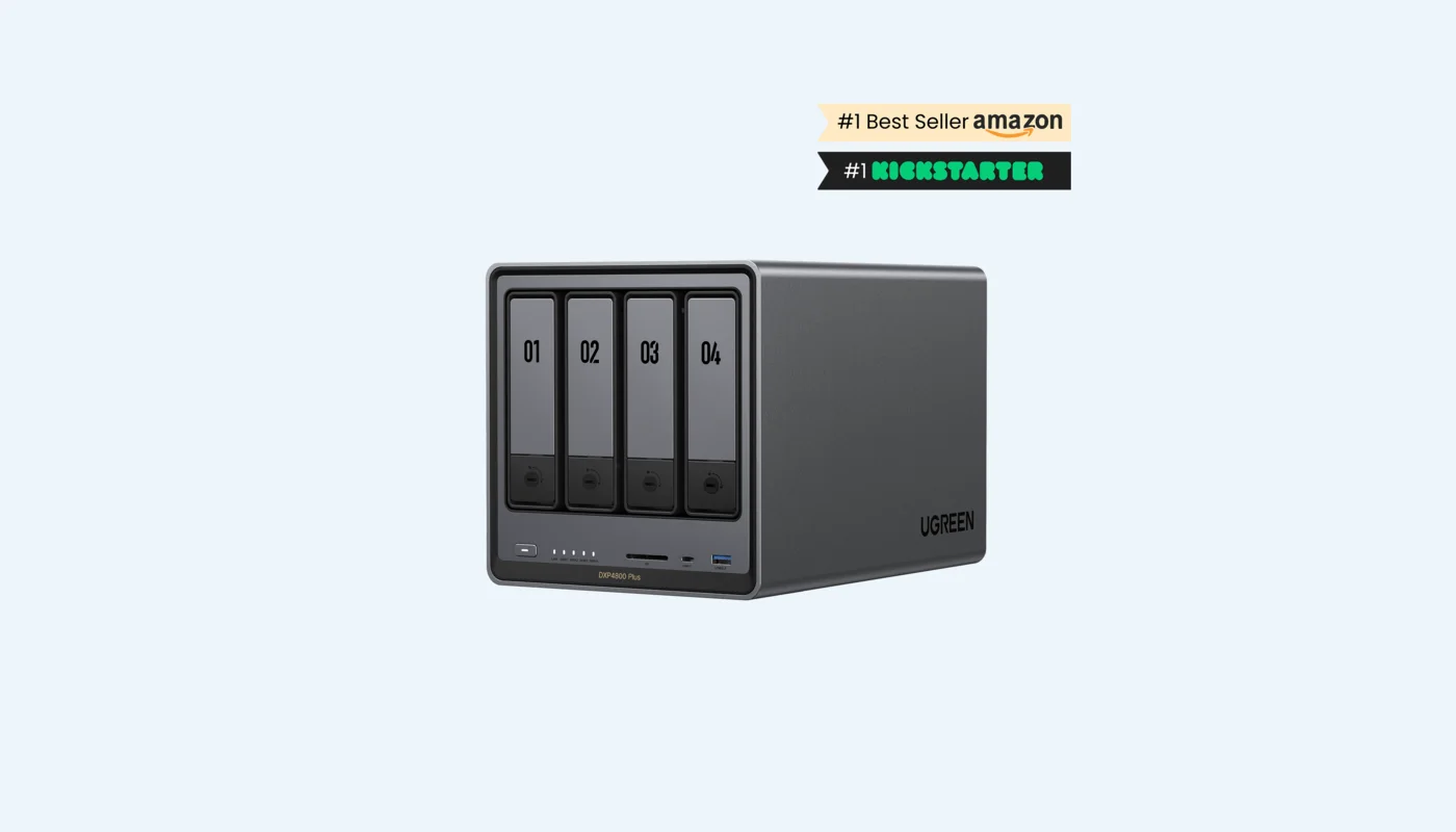 UGREEN NASync DXP4800 Plus four-bay network storage enclosure